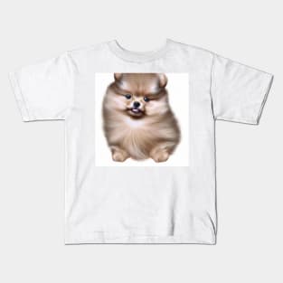 cute pomeranian puppy 4 Kids T-Shirt